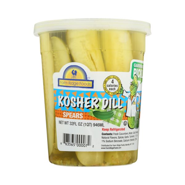 FARM RIDGE FOODS: Kosher Dill Spears Pickles, 32 oz