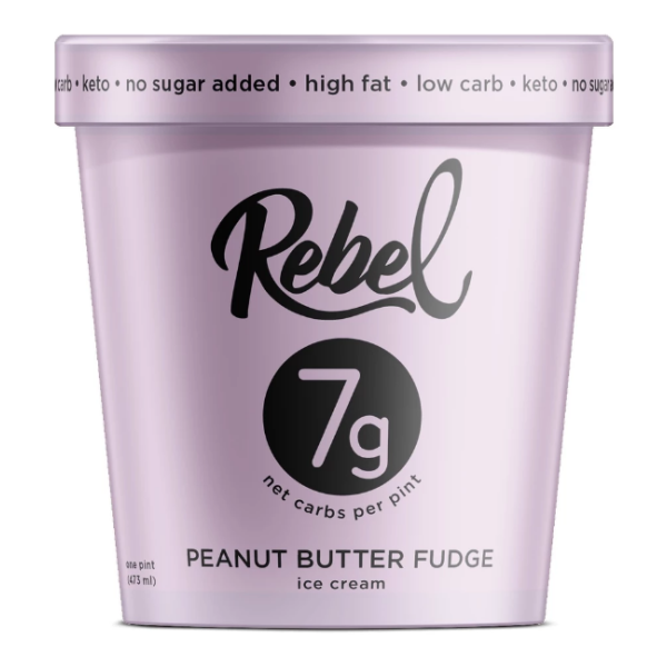REBEL: Ice Cream Peanut Butter Fudge, 1 pt