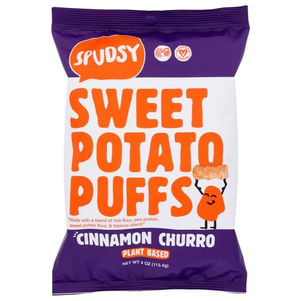 SPUDSY: Puff Sweet Potato Cinnamon Churro, 4 oz