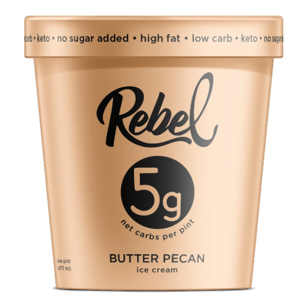 REBEL: Ice Cream Butter Pecan, 1 pt