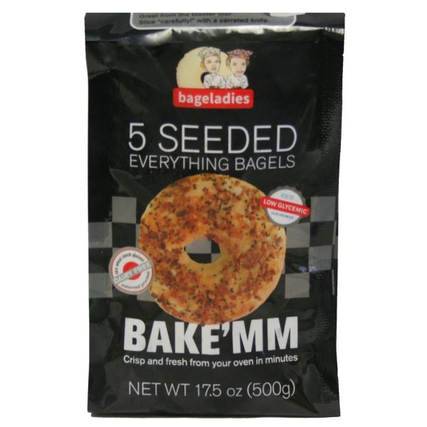 BAGELADIES: Seeded Everything Bagels, 17.50 oz