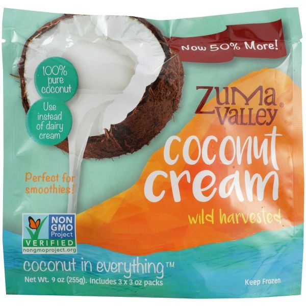 ZUMA VALLEY: Frozen Coconut Cream, 9 oz