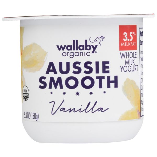 WALLABY: Aussie Smooth Whole Milk Vanilla Yogurt, 5.30 oz