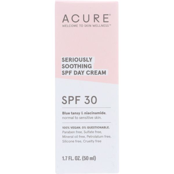 ACURE: Cream Day Soothing SPF30, 1.7 FO