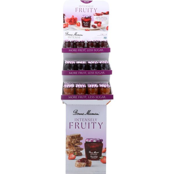 BONNE MAMAN: Intensely Fruity Spread 3 Variety 36 Pieces Display, 1 ds