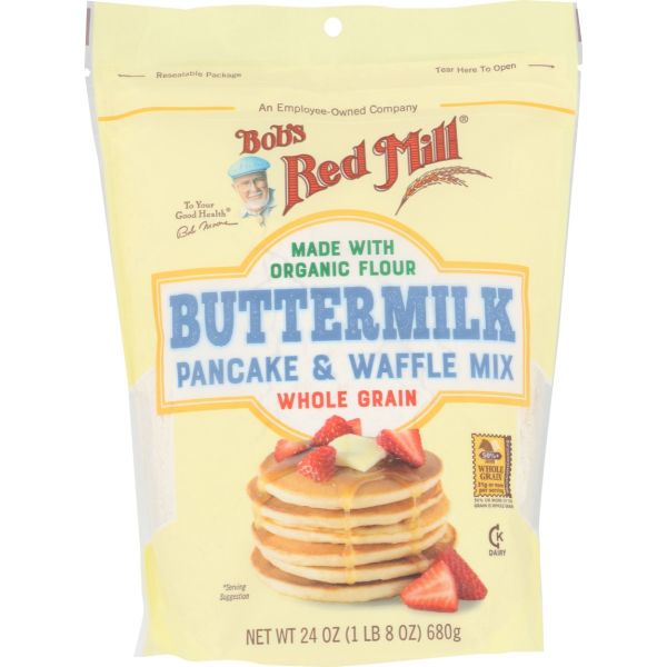 BOBS RED MILL: Buttermilk Pancake & Waffle Mix, 24 oz