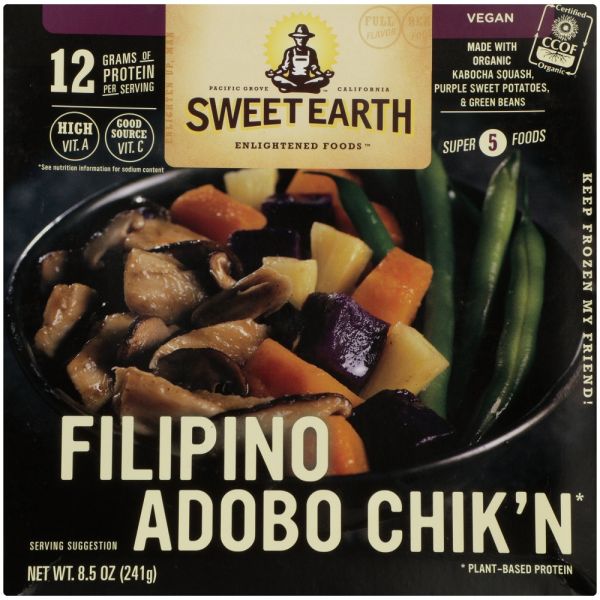 SWEET EARTH: Filipino Adobo Chik'n Entree, 8.5 oz