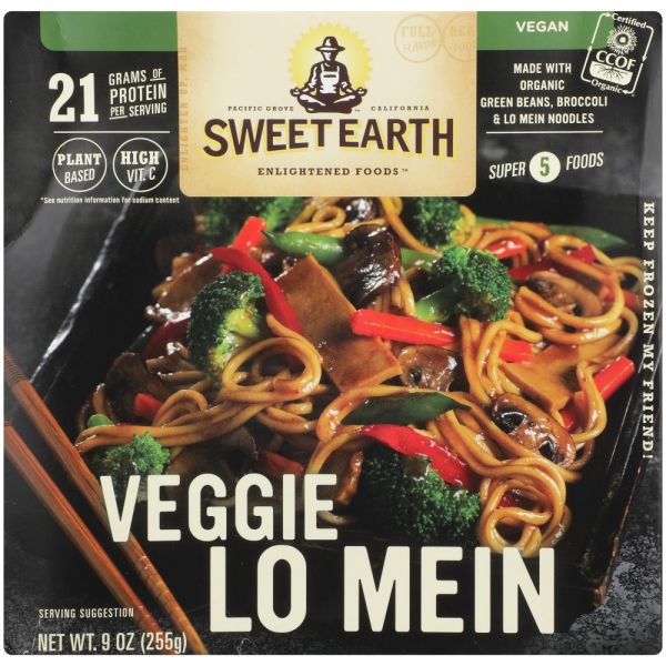 SWEET EARTH: Veggie Lo Mein Entree, 9 oz