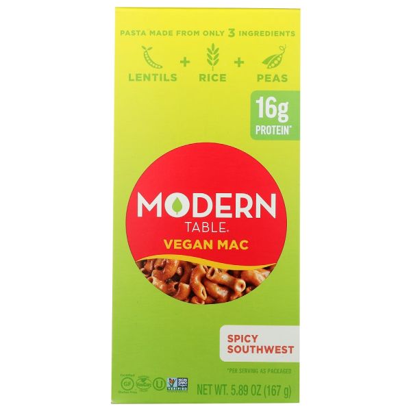 MODERN TABLE: Vegan Mac Spicy Southwest, 5.89 oz