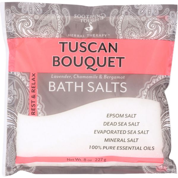 SOOTHING TOUCH: Bath Salt Tuscan Bouquet, 8 oz