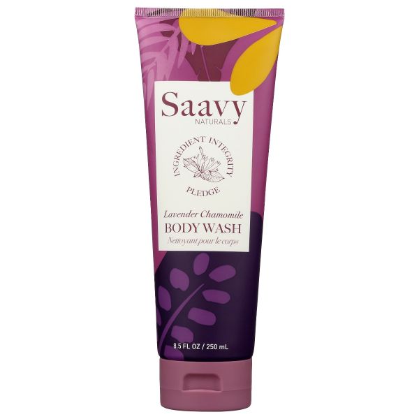 SAAVY NATURALS: Wash Body Lavender Chamomile, 8.5 fo