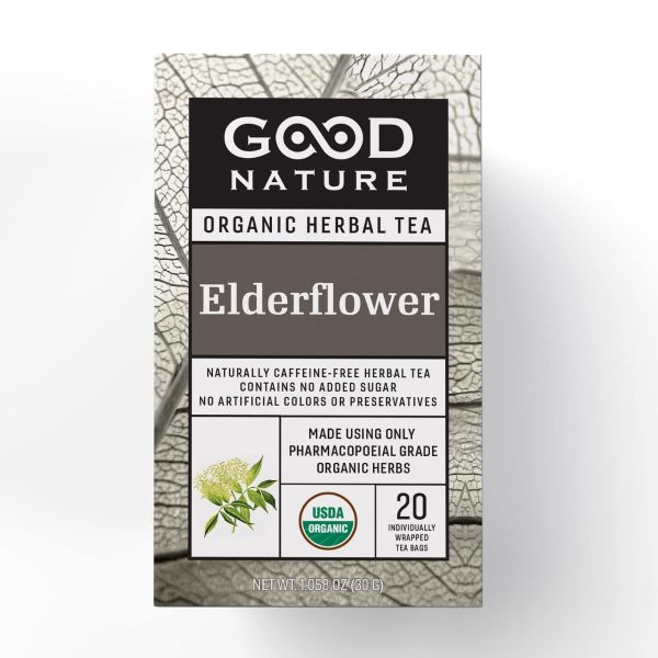 GOOD NATURE: Elderflower Tea, 1.058 OZ