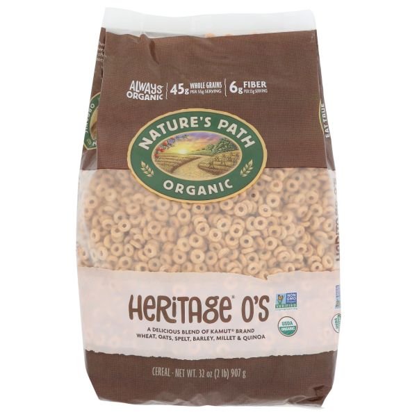 NATURES PATH: Heritage O's Cereal Organic, 32 oz
