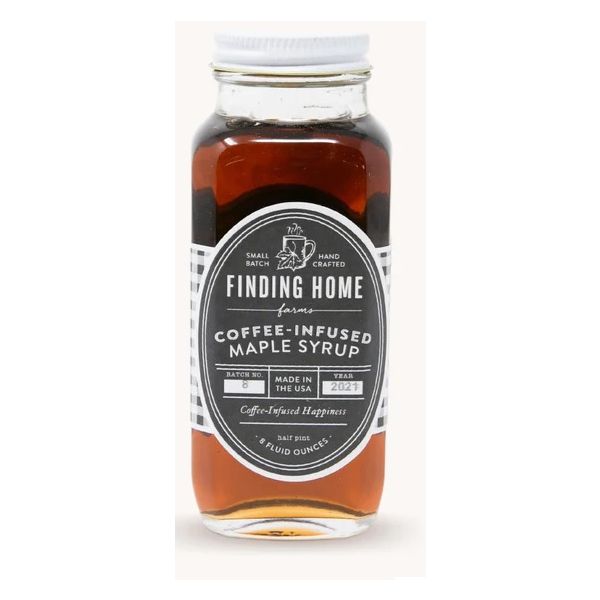 FINDING HOME FARMS: Coffee-Infused Maple Syrup, 8 fo