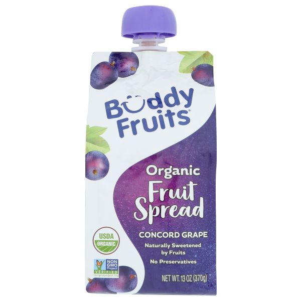 BUDDY FRUITS: Organic Concord Grape Fruit Spread, 13 oz