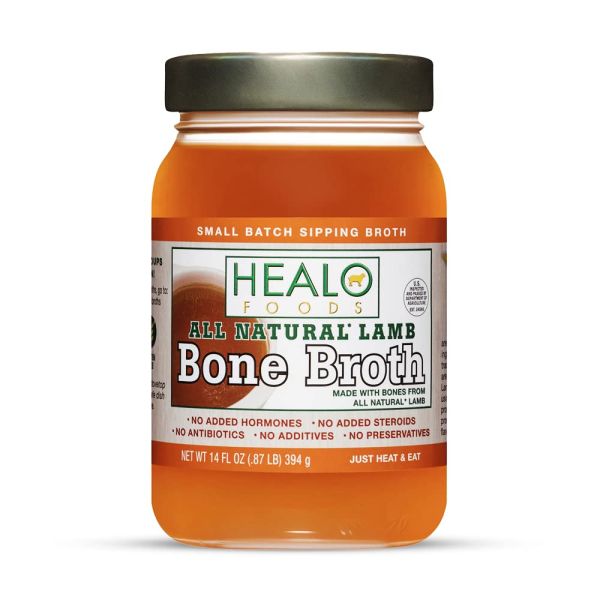 HEALO FOODS: All Natural Lamb Bone Broth, 14 fo