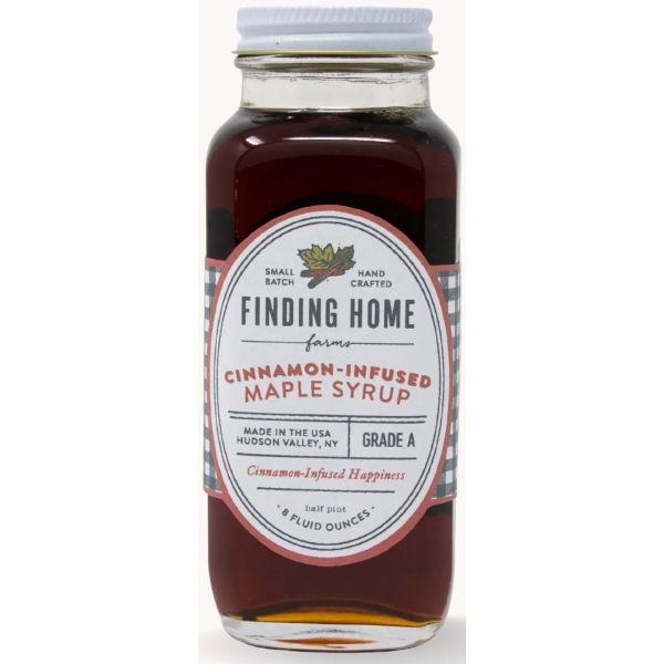 FINDING HOME FARMS: Cinnamon-Infused Maple Syrup, 8 fo