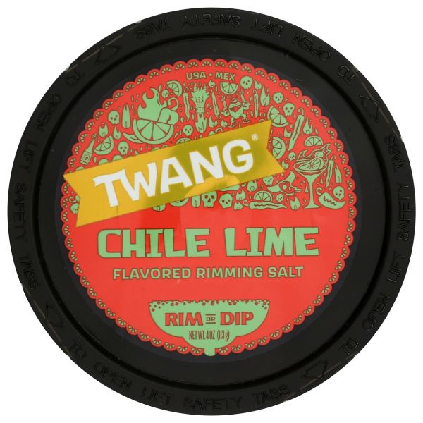 TWANG: Chile Lime Flavored Rimming Salt, 4 oz