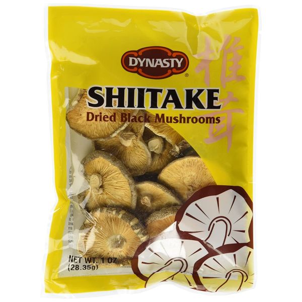 DYNASTY: Dried Black Mushrooms Shiitake, 1 oz