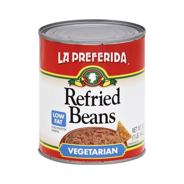 LA PREFERIDA: Low Fat Vegetarian Refried Beans, 30 oz