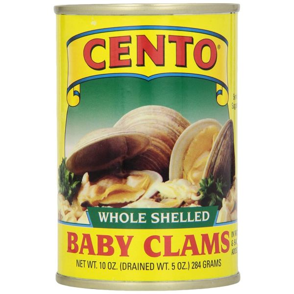 CENTO: Whole Shelled Baby Clams, 10 oz