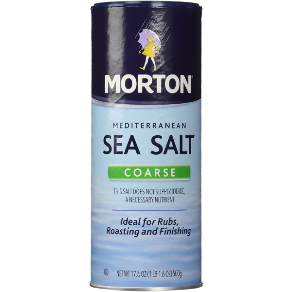 MORTONS: Coarse Sea Salt, 17.6 oz