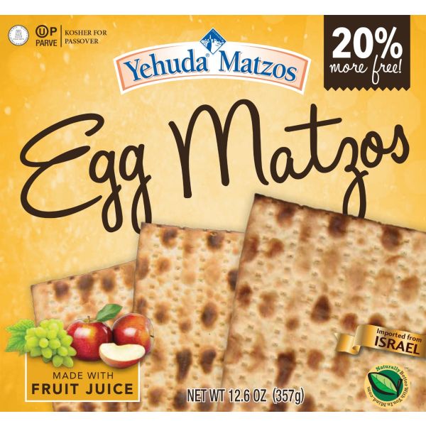 YEHUDA: Egg Matzos, 12.60 oz