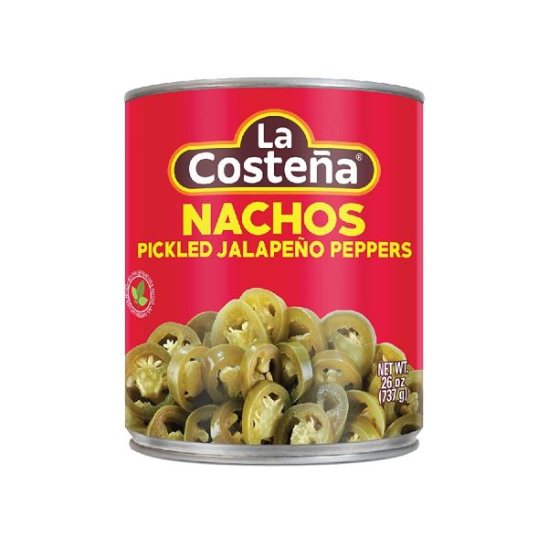 LA COSTENA: Nachos Pickled Jalapeno Peppers, 26 oz