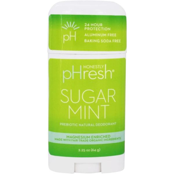 HONESTLY PHRESH: Sugar Mint Deodorant Stick, 2.25 oz