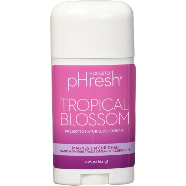 HONESTLY PHRESH: Tropical Blossom Prebiotic Natural Deodorant Stick, 2.25 oz