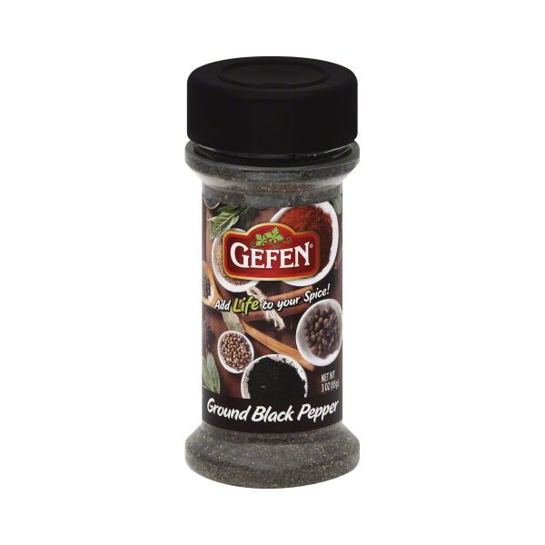 GEFEN: Ground Black Pepper, 3 oz