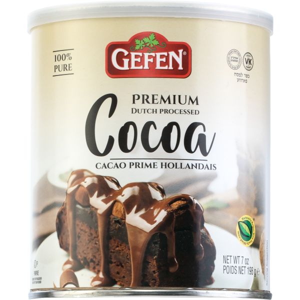 GEFEN: Premium Dutch Processed Cocoa, 7 oz