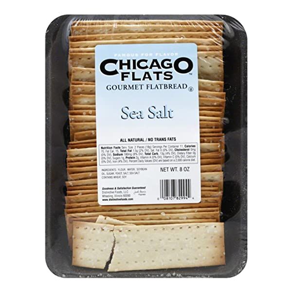 CHICAGO FLATS: Sea Salt Gourmet Flatbread, 8 oz