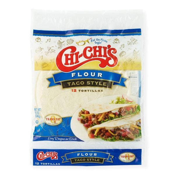 CHI CHIS: Taco Style Flour Tortillas, 12 oz