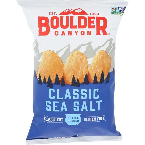 BOULDER CANYON: Classic Sea Salt Chip, 6.5 oz