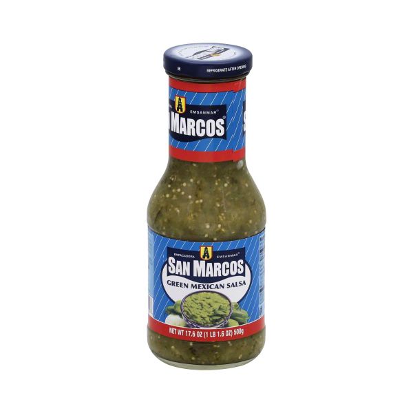 SAN MARCOS: Green Mexican Salsa, 17.6 oz