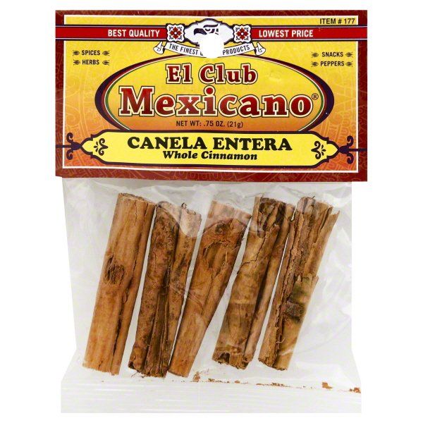 EL CLUB MEXICANO: Canela Entera Whole Cinnamon, 0.75 oz