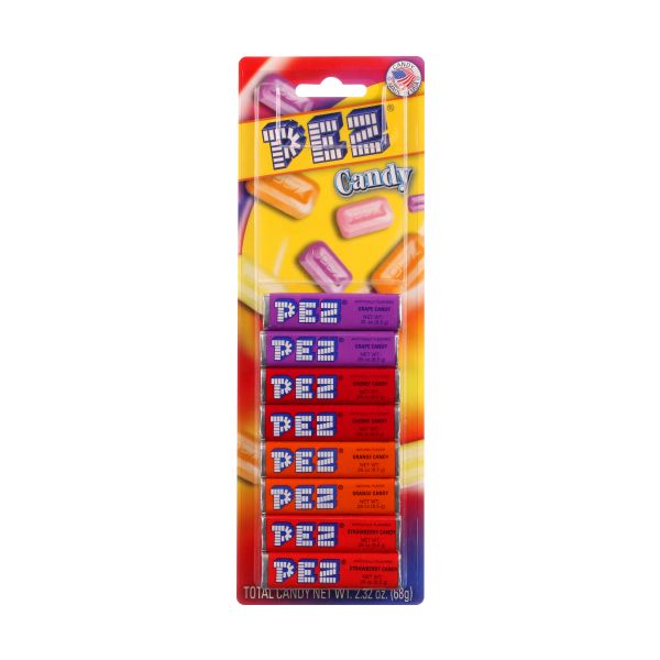 PEZ: Candy Refill 8Pk Assorted Fruit, 2.32 OZ