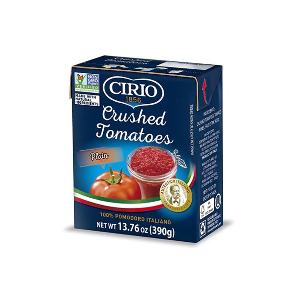 CIRIO: Crushed Tomatoes Plain, 13.76 oz
