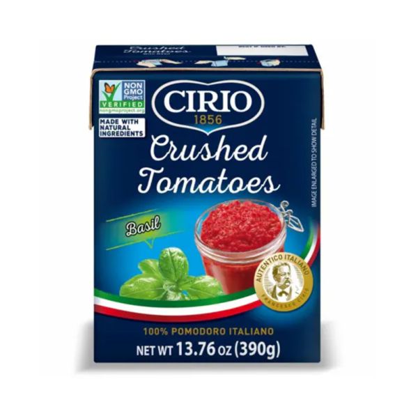 CIRIO: Crushed Tomatoes With Basil, 13.76 oz