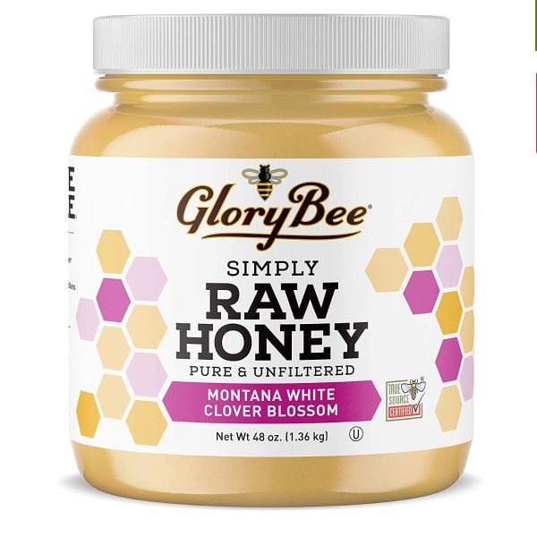 GLORYBEE: Honey-White Clover Raw, 48 oz