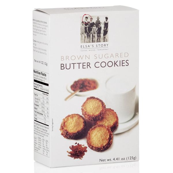 ELSAS STORY: Brown Sugared Butter Cookies, 4.41 oz