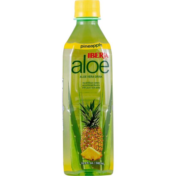 IBERIA: Pineapple Aloe Vera Drink, 16.9 oz