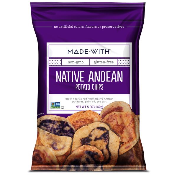 MADE WITH: Native Andean Potato Chips, 5 oz