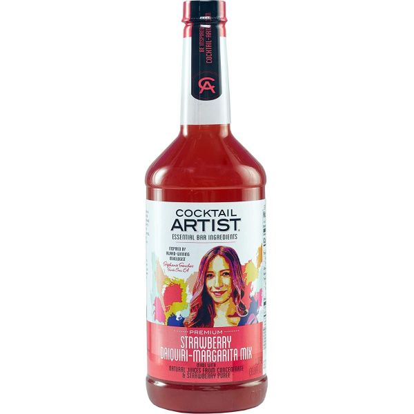 COCKTAIL ARTIST: Premium Strawberry Daiquiri & Margarita Mix, 33.8 fo