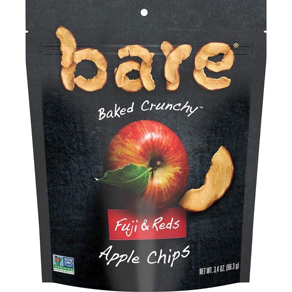 BARE FRUIT: Fuji & Reds Apple Chips, 3.4 oz