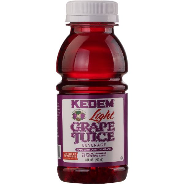 KEDEM: Juice Light Concord Grape, 8 FO