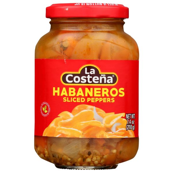 LA COSTENA: Habaneros Sliced Peppers, 7.4 oz