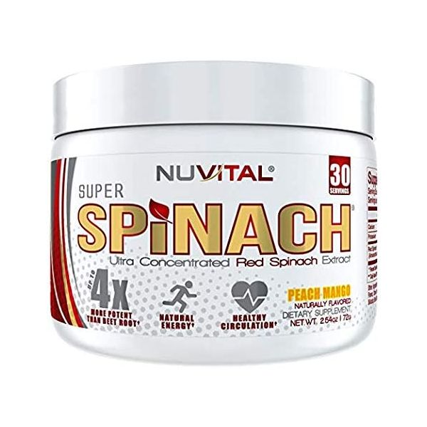 NUVITAL HEALTH: Super Spinach Peach Mango Powder, 2.75 oz