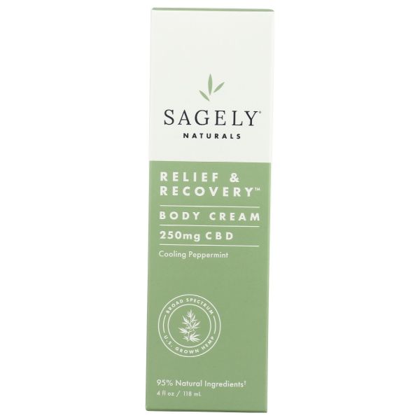 SAGELY NATURALS: Cream Relf Rcvry 250Mg, 4 fo